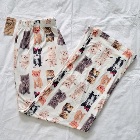 Brief Insanity Other - Brief Insanity Women's Cat Print Pajama Pants